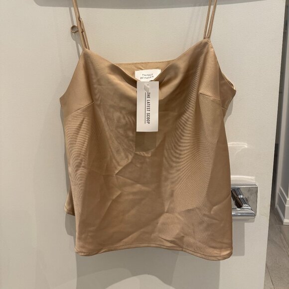 NWT - Champagne Silk Camisole Latest Scoop - Picture 2 of 3